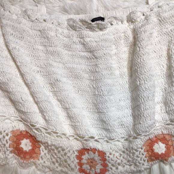 NWT TORRID 22 24 Crochet Maxi Gauze Smock Summer Peasant 3X Boho Pretty Girly - Picture 8 of 13